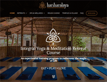 Tablet Screenshot of hariharalaya.com
